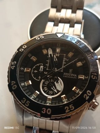 Orologio Festina Chronograph Nero e Argento