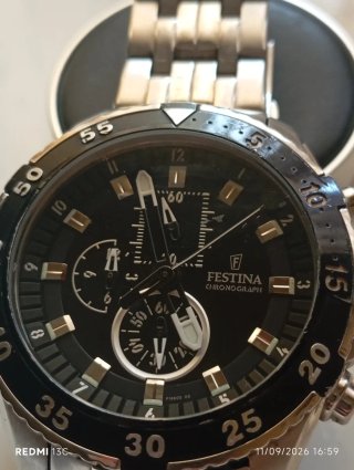 Orologio Festina Chronograph Nero e Argento