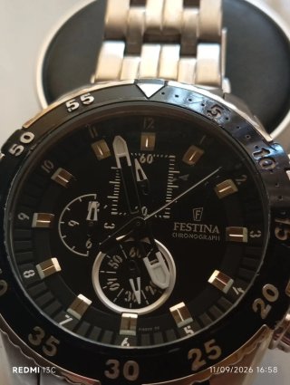Orologio Festina Chronograph Nero e Argento