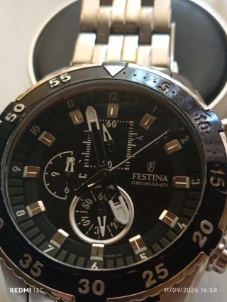 Orologio Festina Chronograph Nero e Argento