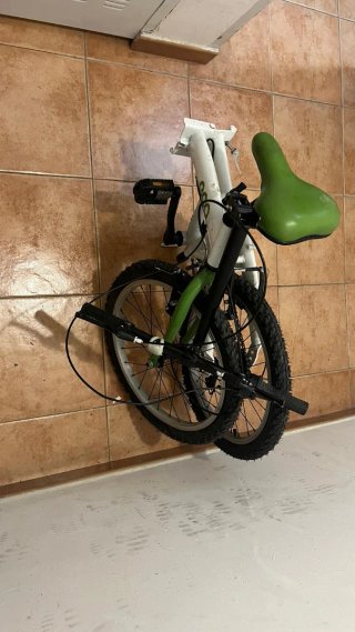 Bicicleta plegable ECO blanca 20 pulgadas