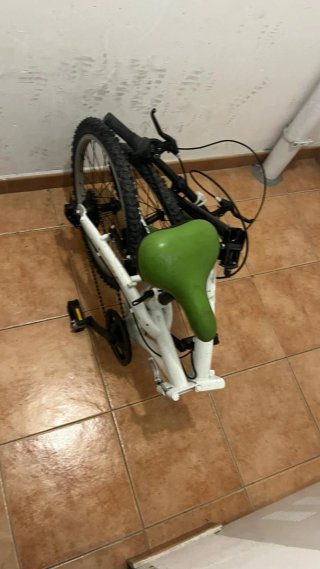 Bicicleta plegable ECO blanca 20 pulgadas