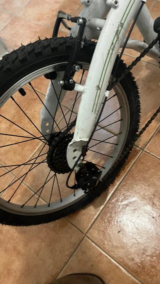 Bicicleta plegable ECO blanca 20 pulgadas