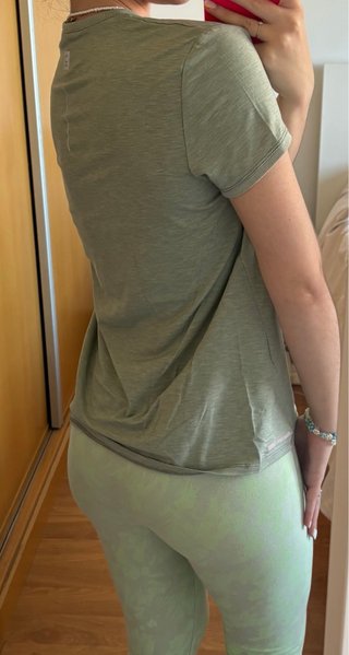 Camiseta deportiva Kalenji talla S verde sage / sa