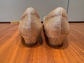 Zapatos Brillantes Princesa Niña Dorados