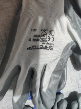 Guantes de trabajo T11 nitrilo y naylon (6 pares)
