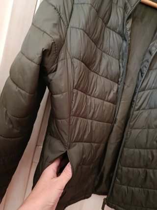 Abrigo acolchado verde talla M