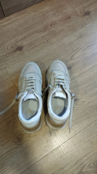 Bambas zapatillas Liu Jo crema y blanco