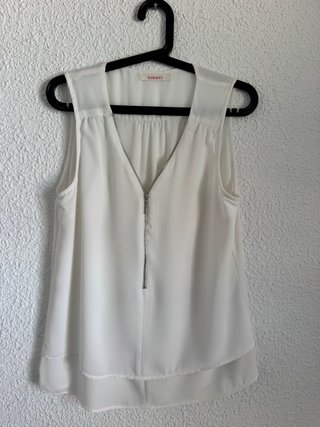 Blusa Camaïeu Blanca Talla M