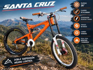 Bicicleta Montaña Santa Cruz Doble Suspensión