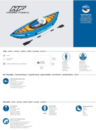 Bestway 65115 - Kayak Hinchable Hydro-Force