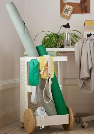 Carrito auxiliar ikea para material entrenamiento