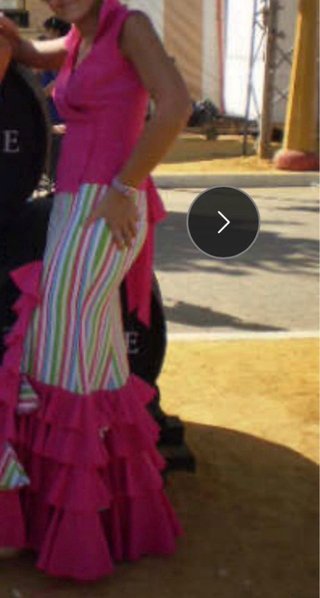Falda y blusa flamenca multicolor