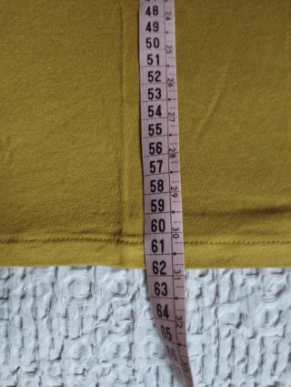 Camiseta Mango Talla XL mostaza