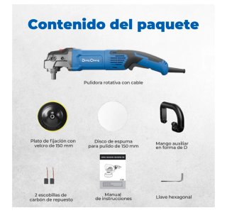 Pulidora Dong Cheng Azul y Negra