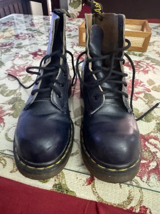 Botas Dr. Martens Azul Marino Punta de Acero