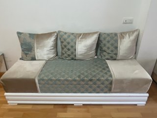 2 Sofás Estilo Marroquí Beige y Teal
