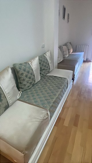 2 Sofás Estilo Marroquí Beige y Teal