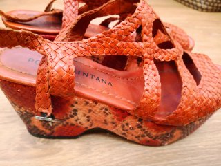 Sandalias de cuña multicolor Pons Quintana