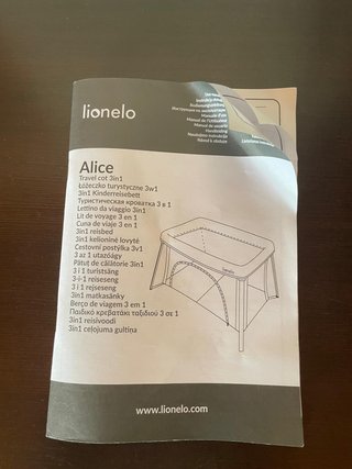 Cuna de Viaje Lionelo Alice 3 en 1