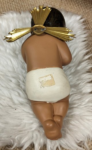Niño Jesús Antiguo Ojos Cristal
