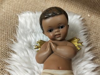 Niño Jesús Antiguo Ojos Cristal