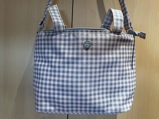 Bolso Pasito a Pasito Vichy Rosa-Gris
