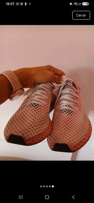 Zapatillas Adidas rosas y blancas Deerupt