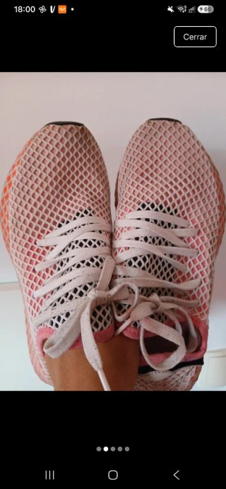 Zapatillas Adidas rosas y blancas Deerupt