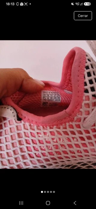 Zapatillas Adidas rosas y blancas Deerupt