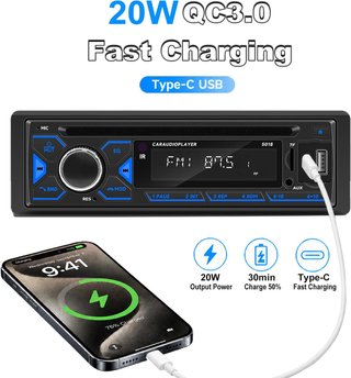Nueva Radio Coche 1 DIN Bluetooth CD/DVD