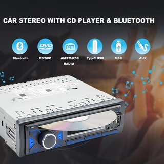 Nueva Radio Coche 1 DIN Bluetooth CD/DVD