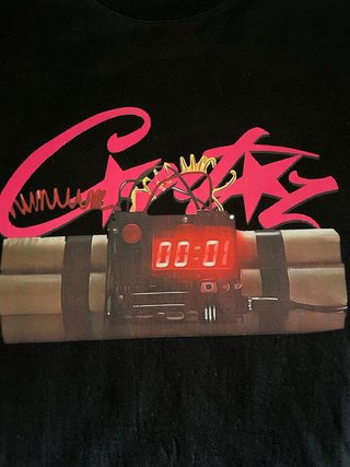 Camiseta Corteiz OG Timebomb Negra Talla M