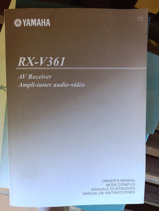 Manual Yamaha RX-V361 AV Receiver