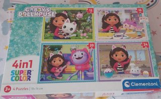 Puzzle Clementoni Gabby's Dollhouse 4 en 1