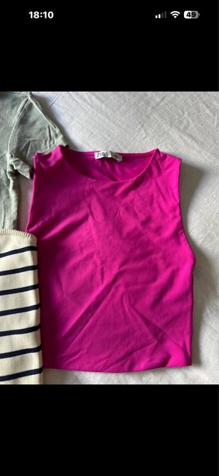Lote 3 tops Bershka y Zara Talla M