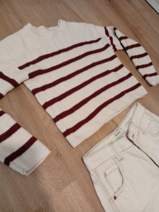 Lote 3 prendas: 2 maglioni e pantalone