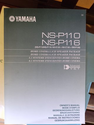 Manual Yamaha NS-P110/NS-P116