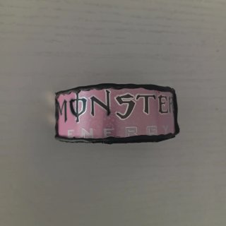 DIY Monster Energy Ultra Pink Stud Cuff