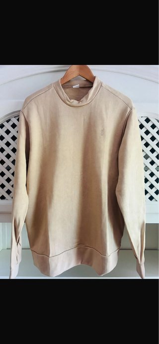 Sudadera Polo Club Beige Cuello Alto
