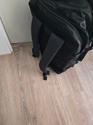 Mochila de viaje negra 3 compartimentos