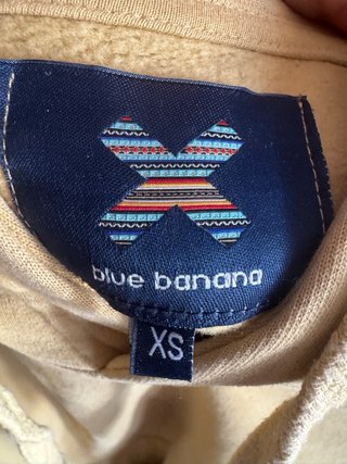 Sudadera Banana Blue Talla XS
