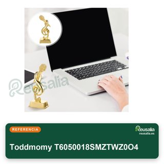 Toddmomy trofeo micrófono dorado niños