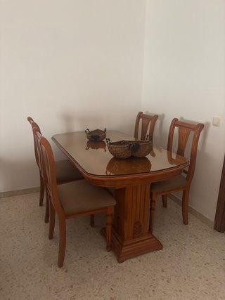 Mueble de salón completo madera maciza