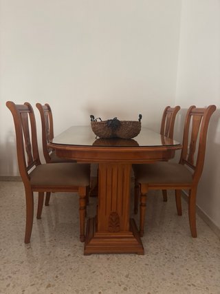 Mueble de salón completo madera maciza