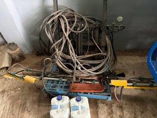 Barra herbicida para fumigación