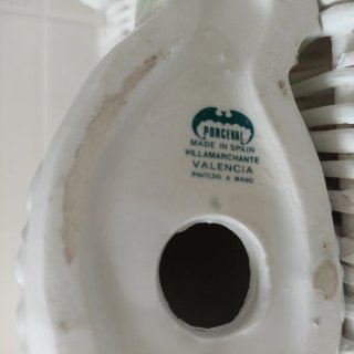 Pareja Cisnes Porcelana Porceval Valencia