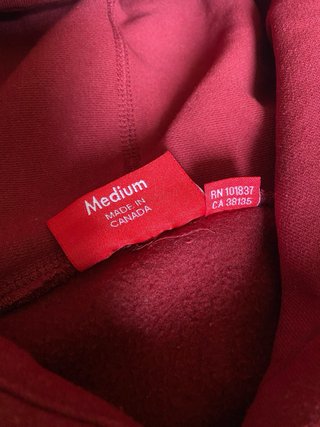 Sudadera Supreme Roja Talla M