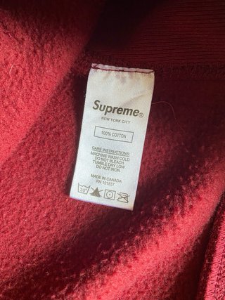 Sudadera Supreme Roja Talla M