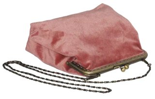 Bolso rosa de terciopelo - NUEVO, A ESTRENAR.